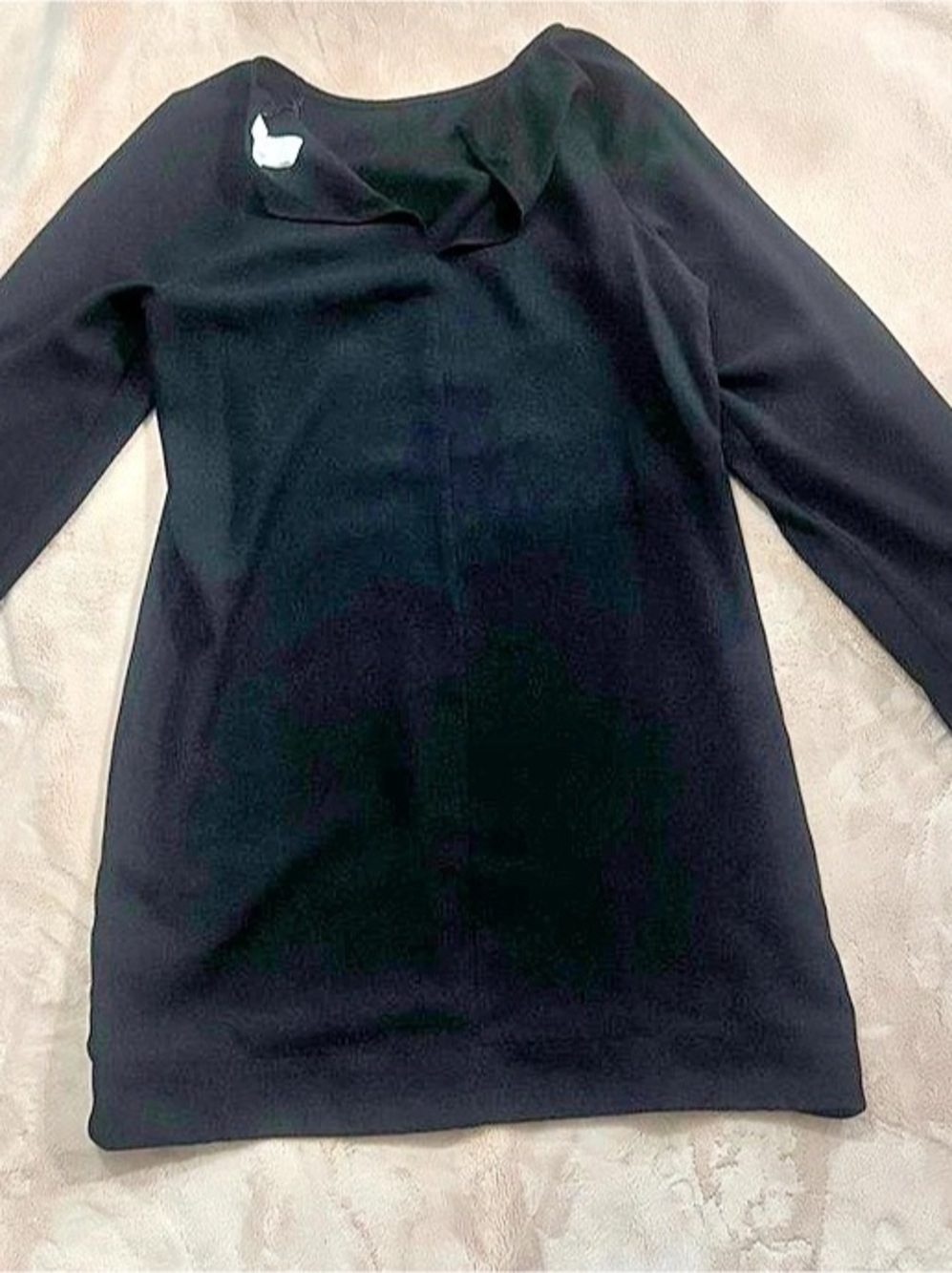 H&M Long Sleeve Mini Dress in Black